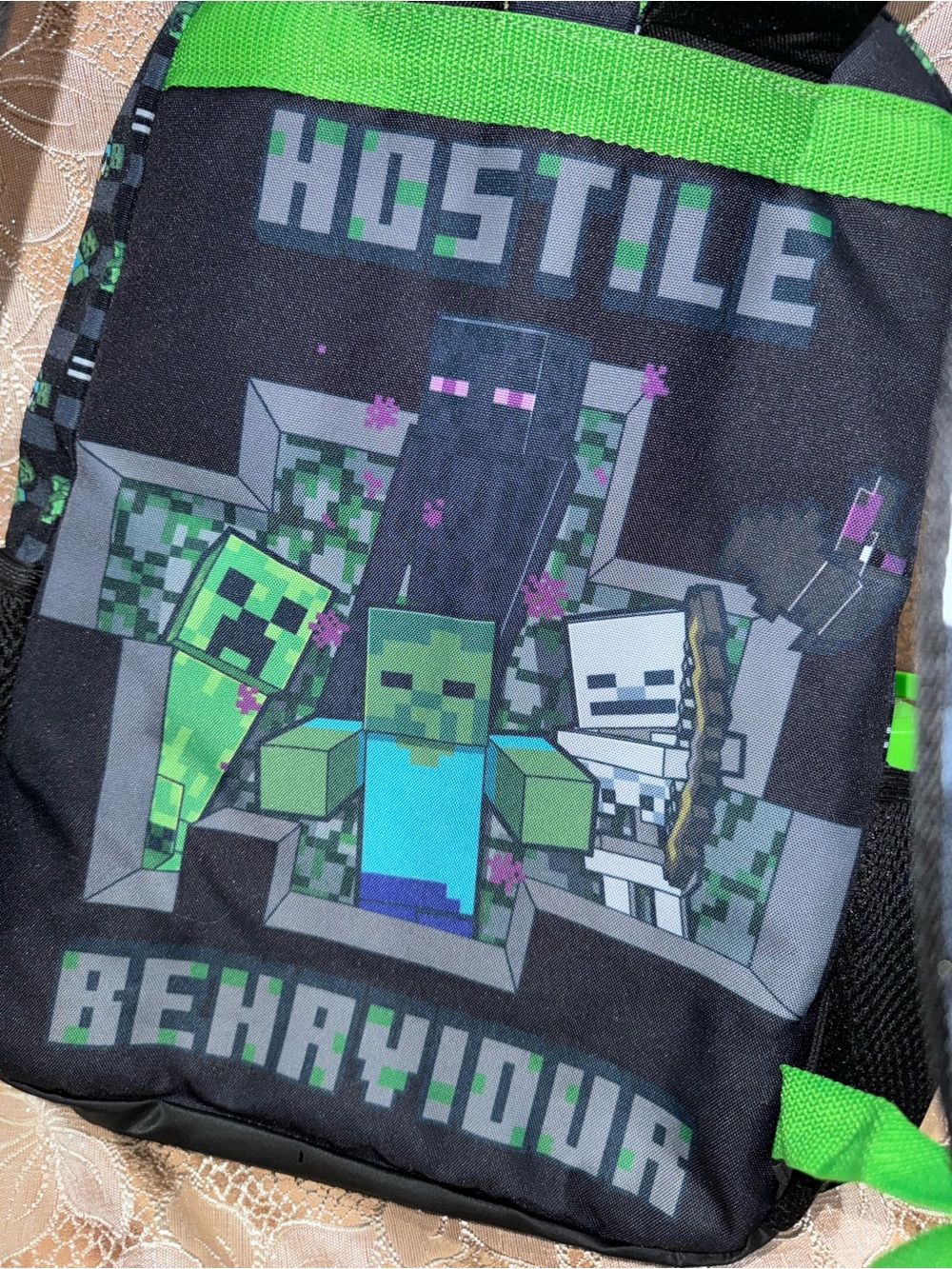 Brand New Minecraft Backpack 5pc Set - Picture 6 of 7